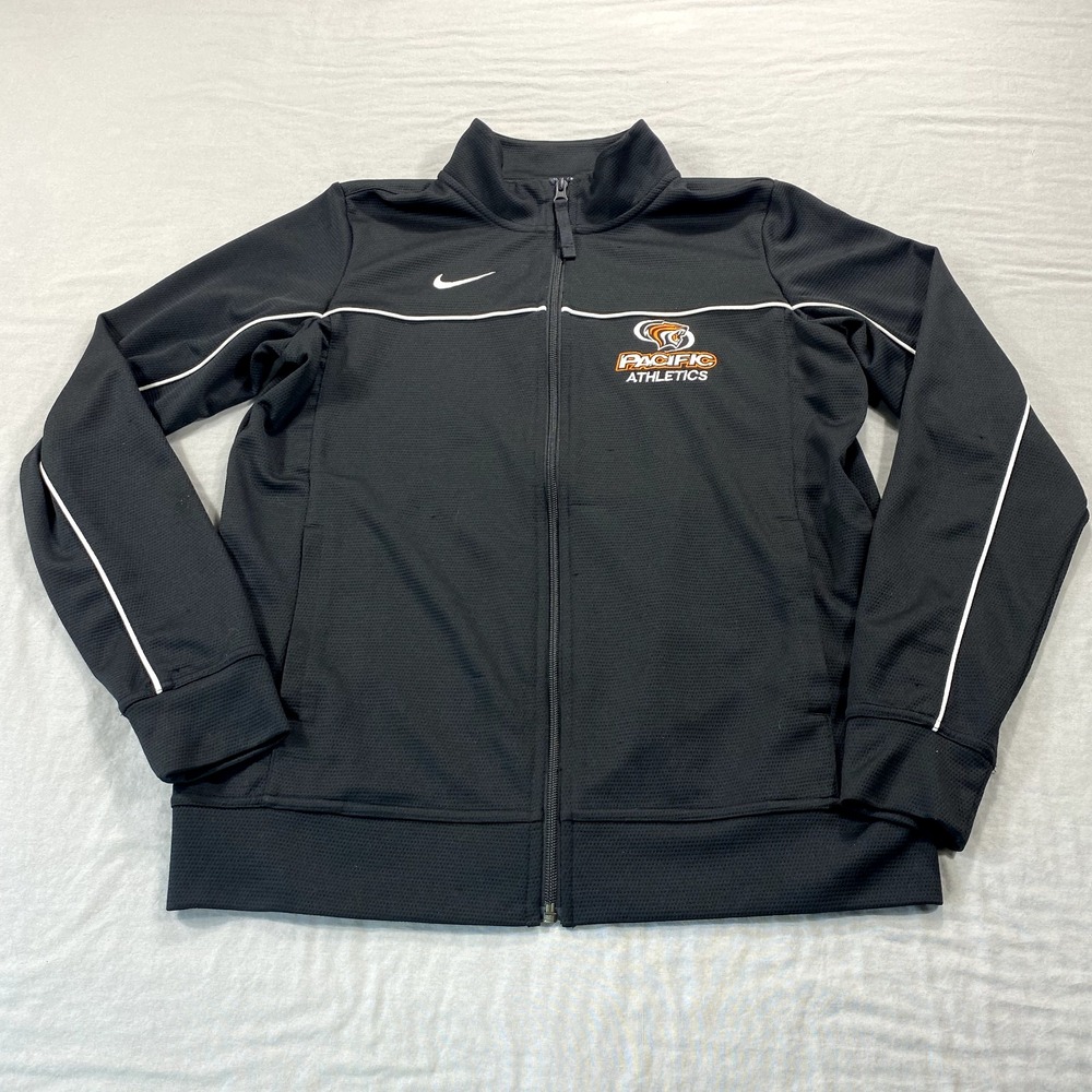Nike Pacific Tigers Jacket Adult Small Black Full Zip Track Athletics‎ *